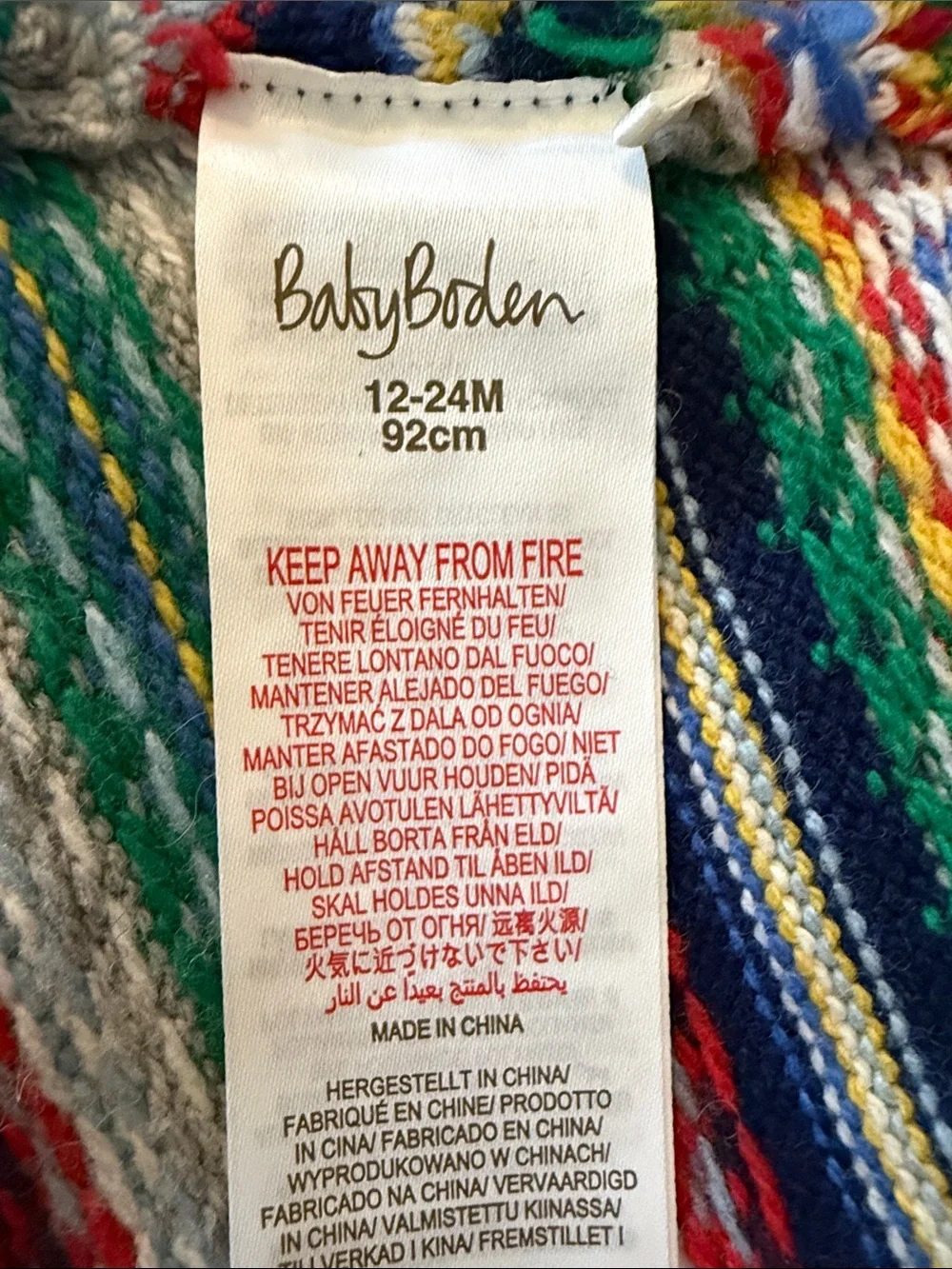Mini Boden Fair Isle Bonnet, 12-24 months